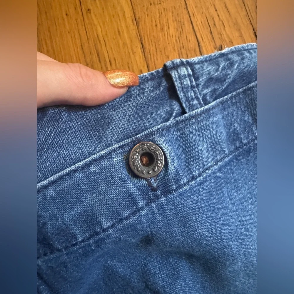 Vintage Amish Made Denim with 1940s USN Buttons - Picture 4 of 12